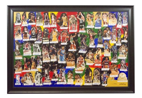 Enormous “We Made This Game” NBA Living Legends Signed Limited Edition (27/60) Original Work of Art (61 Signatures)